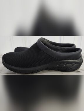 Merrell Women’s Encore Breeze Black Mesh Clogs Slip On Shoes Size 9.5